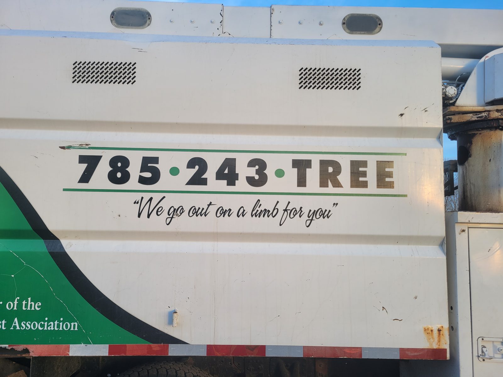 Chris's crew in action on a tree job in Salina, KS