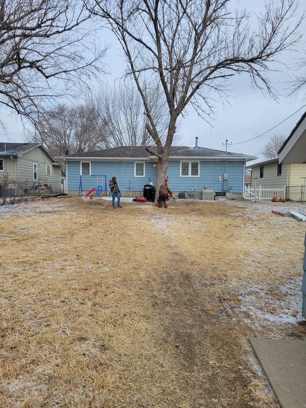 Brush removal in rural KS